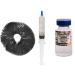Mazatapec psilocybe cubensis spore print, spore syringe and spore vials